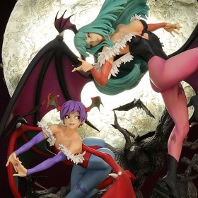 Morrigan & Lilith Darkstalkers 3 Specter 1/6 Diorama by Dream Figures